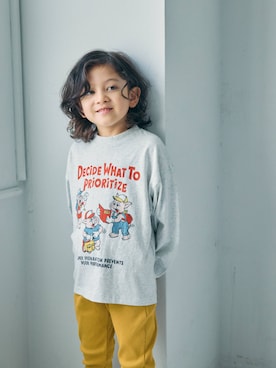 「BREEZE（ブリーズ）のアイテム（Tシャツ/カットソー）」を使った、F.O.OnlineStoreさん（キッズ・110cm）の秋コーディネート