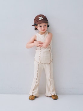 「p.premier（ピードットプルミエ）のアイテム」を使った、F.O.OnlineStoreさん（キッズ・110cm）の春コーディネート