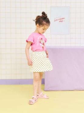 「apres les cours（アプレレクール）のアイテム」を使った、F.O.OnlineStoreさん（キッズ・110cm）の春コーディネート