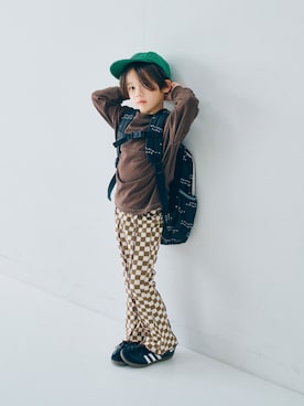 「p.premier（ピードットプルミエ）のアイテム（パンツ）」を使った、F.O.OnlineStoreさん（キッズ・110cm）の春コーディネート