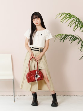 「アイテム（チャーム）」を使った、F.O.OnlineStoreさん（キッズ・154cm）の夏コーディネート