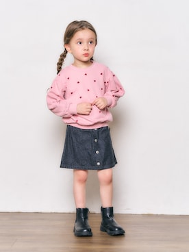 「アイテム（スウェット）」を使った、F.O.OnlineStoreさん（キッズ・110cm）の秋コーディネート