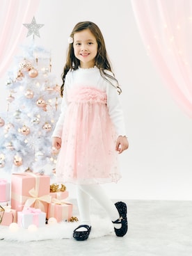 「アイテム（レッグウェア）」を使った、F.O.OnlineStoreさん（キッズ・110cm）の秋コーディネート