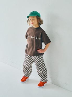 「p.premier（ピードットプルミエ）のアイテム（パンツ）」を使った、F.O.OnlineStoreさん（キッズ・110cm）の春コーディネート