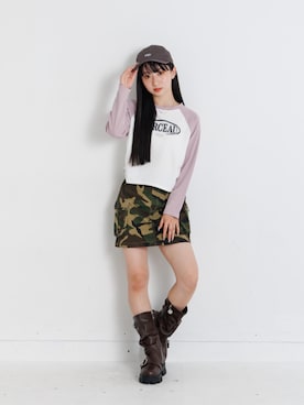 「アイテム（帽子）」を使った、F.O.OnlineStoreさん（キッズ・154cm）の夏コーディネート