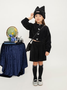 「アイテム（カーディガン/ボレロ）」を使った、F.O.OnlineStoreさん（キッズ・110cm）の秋コーディネート