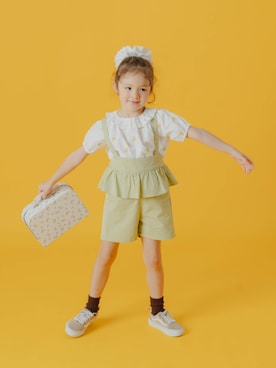 「Boribon（ボリボン）のアイテム」を使った、F.O.OnlineStoreさん（キッズ・110cm）の春コーディネート