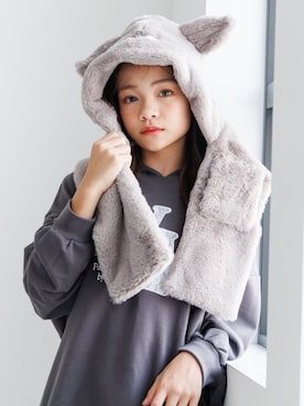 「アイテム（ファッション雑貨）」を使った、F.O.OnlineStoreさん（キッズ・141cm）の秋コーディネート