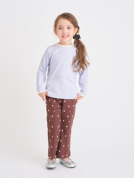 「アイテム（ヘアアクセサリー）」を使った、F.O.OnlineStoreさん（キッズ・110cm）の秋コーディネート