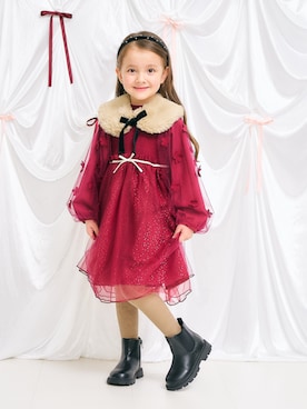 「アイテム（ネックウォーマー/スヌード）」を使った、F.O.OnlineStoreさん（キッズ・110cm）の冬コーディネート