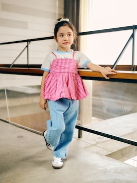 「apres les cours（アプレレクール）のアイテム」を使った、F.O.OnlineStoreさん（キッズ・110cm）の春コーディネート