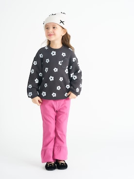 「アイテム（ニットキャップ/ビーニー）」を使った、F.O.OnlineStoreさん（キッズ・110cm）の秋コーディネート