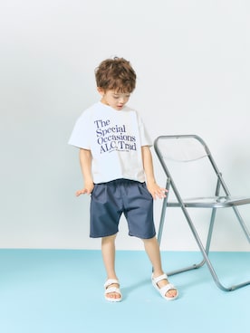「apres les cours（アプレレクール）のアイテム（パンツ）」を使った、F.O.OnlineStoreさん（キッズ・110cm）の春コーディネート