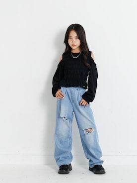 「アイテム（トップス）」を使った、F.O.OnlineStoreさん（キッズ・140cm）の夏コーディネート