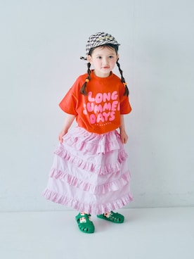 「アイテム（キャップ）」を使った、F.O.OnlineStoreさん（キッズ・110cm）の春コーディネート