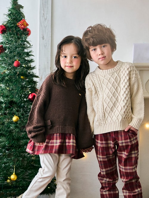 セール】【洗える・ケーブル編み】イロドリニット（ニット/セーター