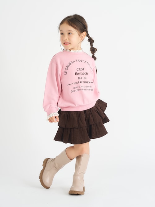 セール】【スカッツ】ティアードインパンツ付きスカート_ジュニア対応