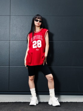 「アイテム（その他パンツ）」を使った、F.O.OnlineStoreさん（キッズ・154cm）の夏コーディネート