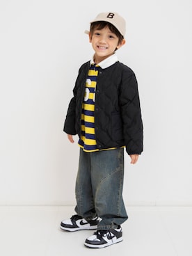 「アイテム（ポロシャツ）」を使った、F.O.OnlineStoreさん（キッズ・110cm）の冬コーディネート