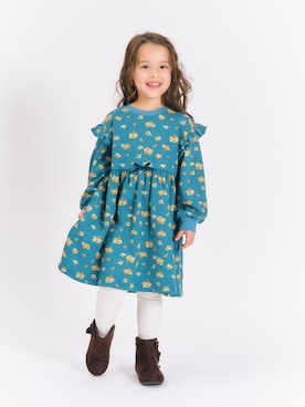 「アイテム（タイツ/ストッキング）」を使った、F.O.OnlineStoreさん（キッズ・110cm）の秋コーディネート