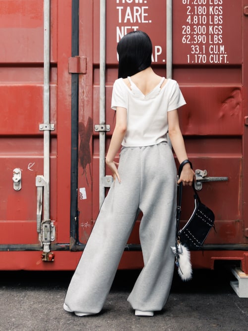 セール】ボリュームスウェットパンツ（スウェットパンツ）｜algy