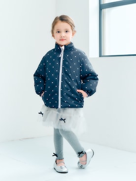 「アイテム（スカート）」を使った、F.O.OnlineStoreさん（キッズ・110cm）の冬コーディネート