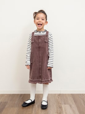「アイテム（ワンピース/ドレス）」を使った、F.O.OnlineStoreさん（キッズ・110cm）の秋コーディネート