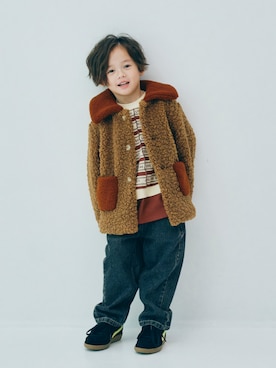 「アイテム（ブルゾン）」を使った、F.O.OnlineStoreさん（キッズ・110cm）の秋コーディネート