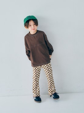 「p.premier（ピードットプルミエ）のアイテム（パンツ）」を使った、F.O.OnlineStoreさん（キッズ・110cm）の春コーディネート