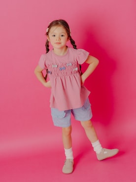 「Boribon（ボリボン）のアイテム」を使った、F.O.OnlineStoreさん（キッズ・110cm）の春コーディネート