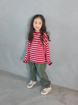「BREEZE（ブリーズ）のアイテム（Tシャツ/カットソー）」を使った、F.O.OnlineStoreさん（キッズ・110cm）の秋コーディネート