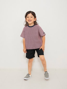 「BREEZE（ブリーズ）のアイテム（パンツ）」を使った、F.O.OnlineStoreさん（キッズ・110cm）の春コーディネート