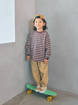 「BREEZE（ブリーズ）のアイテム（Tシャツ/カットソー）」を使った、F.O.OnlineStoreさん（キッズ・110cm）の秋コーディネート