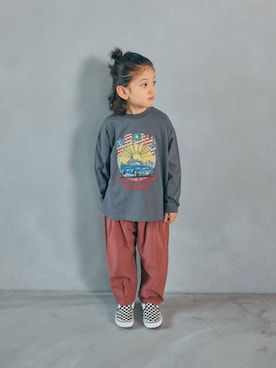 「BREEZE（ブリーズ）のアイテム（Tシャツ/カットソー）」を使った、F.O.OnlineStoreさん（キッズ・110cm）の秋コーディネート
