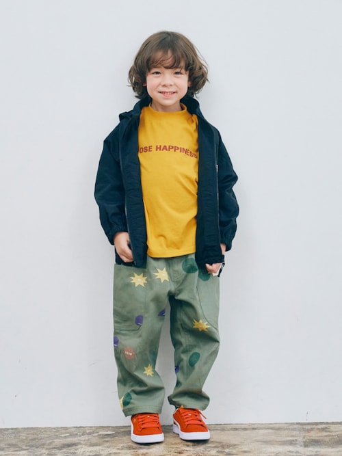 ジュニア対応】フードがしまえるマウンテンジャケット（ナイロン