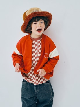 「アイテム（帽子）」を使った、F.O.OnlineStoreさん（キッズ・110cm）の秋コーディネート
