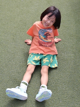 「BREEZE（ブリーズ）のアイテム（その他パンツ）」を使った、F.O.OnlineStoreさん（キッズ・100cm）の夏コーディネート