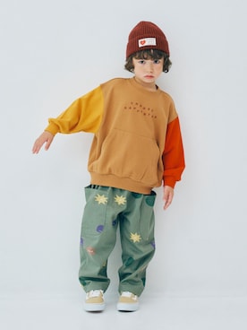 「アイテム（ソックス/靴下）」を使った、F.O.OnlineStoreさん（キッズ・110cm）の秋コーディネート