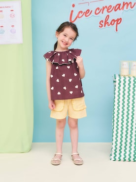 「チュニック」｜F.O.OnlineStoreさん（キッズ・110cm）の夏コーディネート