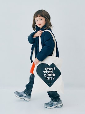 「アイテム（ソックス/靴下、グリーン系）」を使った、F.O.OnlineStoreさん（キッズ・110cm）の秋コーディネート