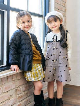 「アイテム（スウェット）」を使った、F.O.OnlineStoreさん（キッズ・110cm）の秋コーディネート