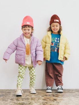 「アイテム（帽子）」を使った、F.O.OnlineStoreさん（キッズ・110cm）の秋コーディネート