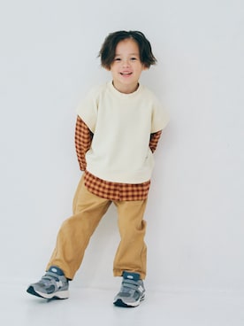 「アイテム（スウェット）」を使った、F.O.OnlineStoreさん（キッズ・110cm）の秋コーディネート