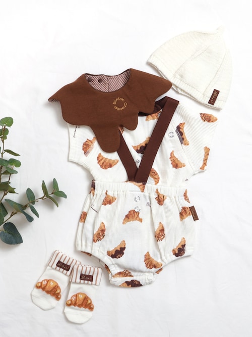 セール】おやつ柄サスペンダー付きブルマ（その他ベビーウェア