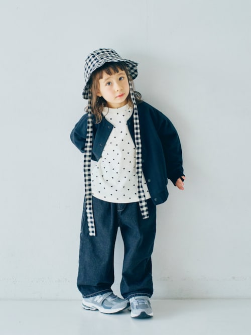 2WAYリボン付きお花みたいなギンガムチェックハット（ハット