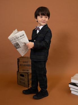 「アイテム（スーツベスト）」を使った、F.O.OnlineStoreさん（キッズ・110cm）の秋コーディネート