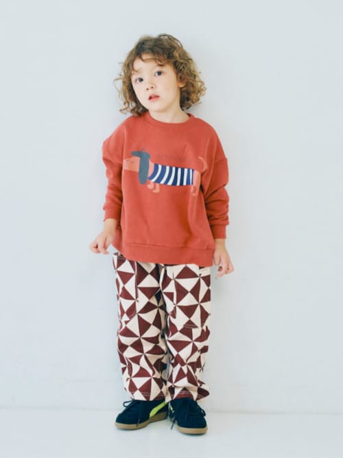 ジュニア対応】総柄ツイルワイドパンツ（その他パンツ）｜p.premier