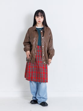 「アイテム（テーラードジャケット）」を使った、F.O.OnlineStoreさん（キッズ・154cm）の秋コーディネート