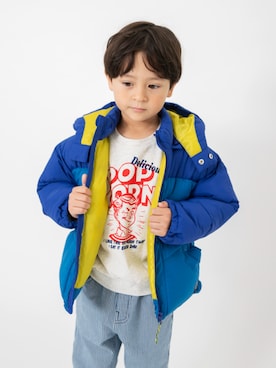 「アイテム（ダウンジャケット/コート）」を使った、F.O.OnlineStoreさん（キッズ・110cm）の秋コーディネート