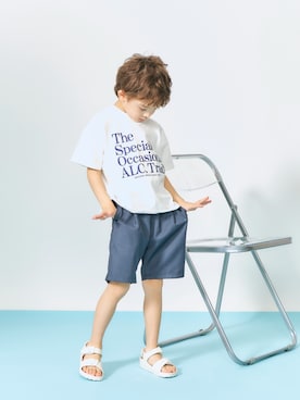 「apres les cours（アプレレクール）のアイテム」を使った、F.O.OnlineStoreさん（キッズ・110cm）の夏コーディネート